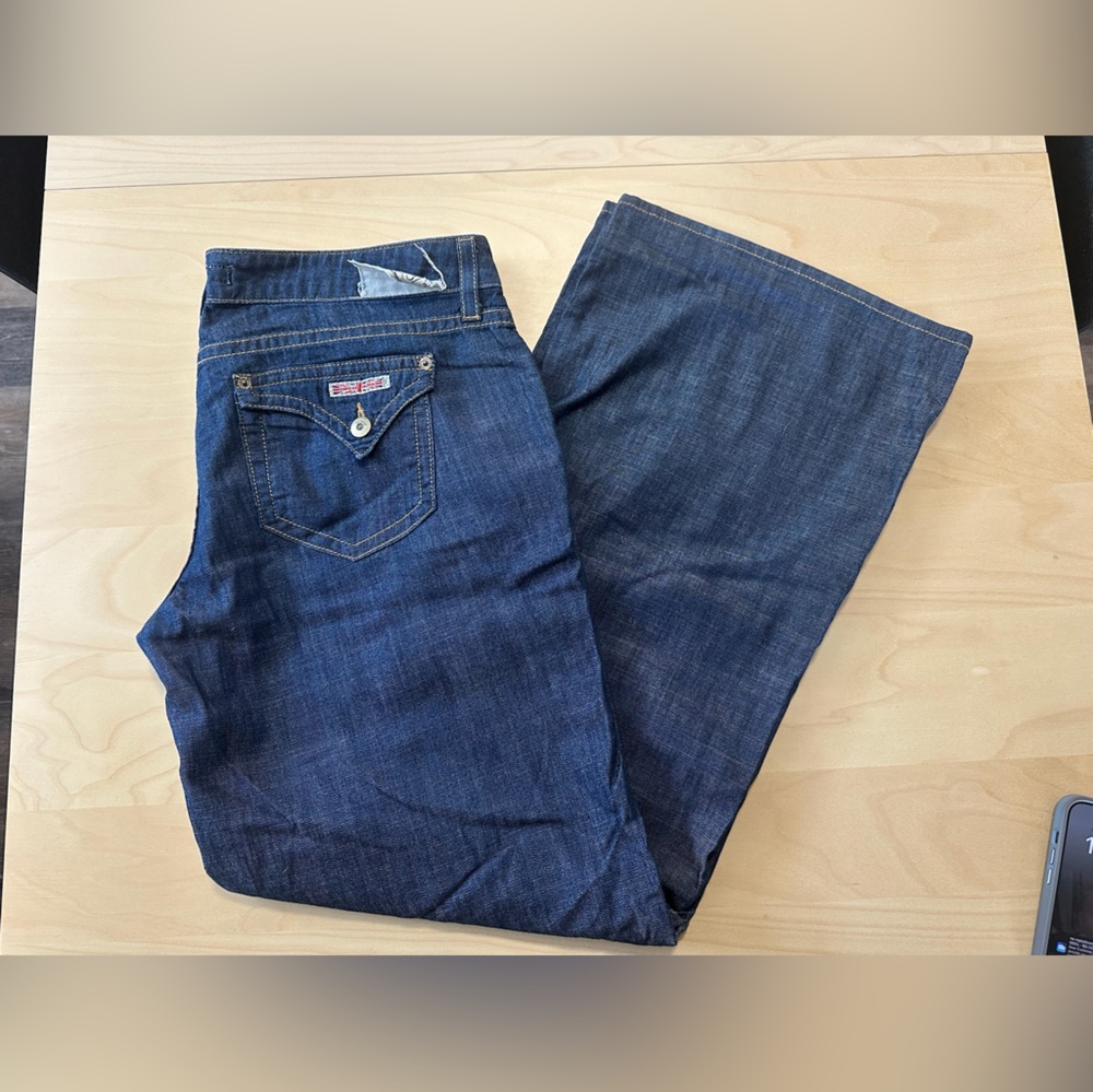 Hudson Jeans Dark Blue Wide Leg - Low Rise